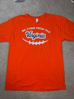 Virginia Graphic Short Sleeve Tee in Orange